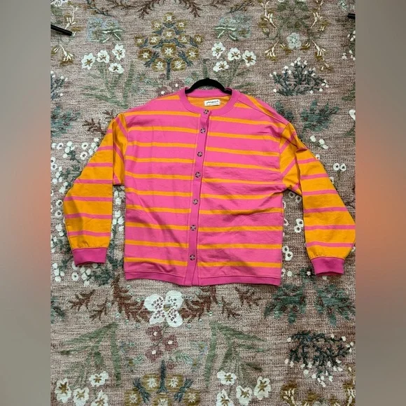 Free people Classic Striped Cardigan - Picture 5 of 7